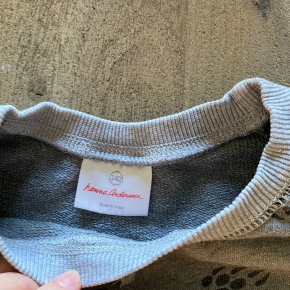Hanna Andersson Print Sweatshirt Size 140 or 10 -N8 - Picture 5 of 6